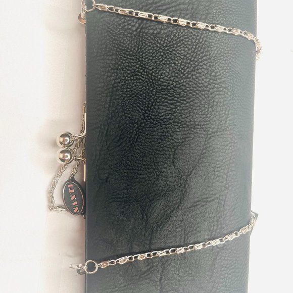 SANTI Italy – New Leather Evening Purse with Sparkling Stones – NWT - Picture 7 of 10